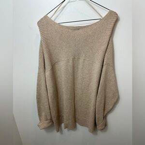 J.Jill Women's Oatmeal Beige Textured Knit Pullover Sweater Size XL Petite